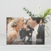 Script de Noël Marié Carte de vacances photo compl (Debout devant)