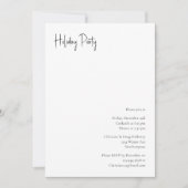 Script de Noël moderne Fête Invitation (Devant)