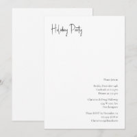 Script de Noël moderne Fête Invitation