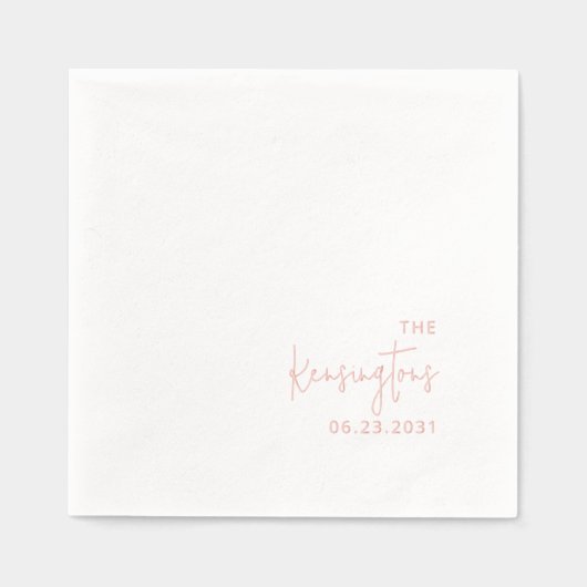 Script de nom de famille du Mariage personnalisé (Recto)