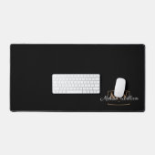 Script de nom du monogramme d'or noir (Clavier et souris)