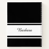 Script de nom personnalisé Journal cadeau de burea (Dos)