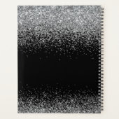 Script de Parties scintillant de disque noir monog (Dos)