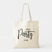 Script de Party Bachelorette Persoonlijk Tote Bag (Achterkant)