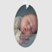 Script de photos de bébé pour le premier Noël Fête (devant)