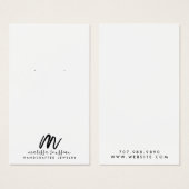 Script de pinceau minimaliste Monogramme (Devant & derrière)