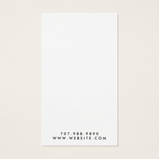 Script de pinceau minimaliste Monogramme (Dos)