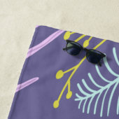 Script de pinceau monogramme | Serviette de plage (En situation)