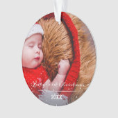 Script de premier Noël de bébé Photo de Noël (devant)