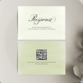 Script de réponse de mariage avec code QR floral v