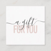 Script de salon de beauté de certificat cadeau ros (Devant)