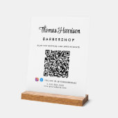 Script de signature élégant Code QR Entreprise (Angle)