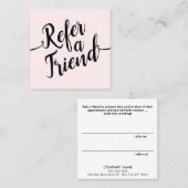 Script de signature rose - Référence client (Devant / Derrière)