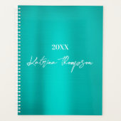 Script de signature Turquoise métallique Turquoise (Devant)