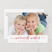 Script de souhaits les plus chauds Carte photo de  (Devant / Derrière)