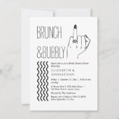 Script De Texte Minimal Brunch Et Invitation Bubbl (Devant)