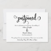 Script de torsion Reporté Faire-part Mariage (Devant)