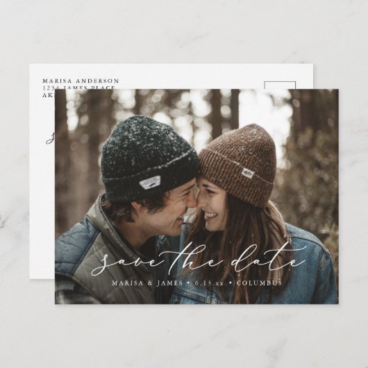 Script décontracté Enregistrer la carte postale ph (Devant / Derrière)