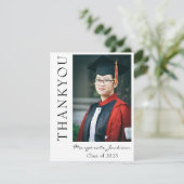 Script décontracté et Carte de remerciements photo (Debout devant)