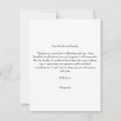 Script décontracté et Carte de remerciements photo (Dos)