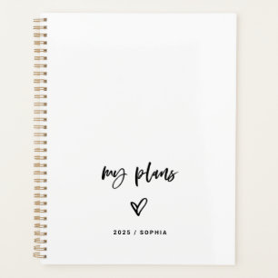 Script Décontracté noir et blanc et coeur