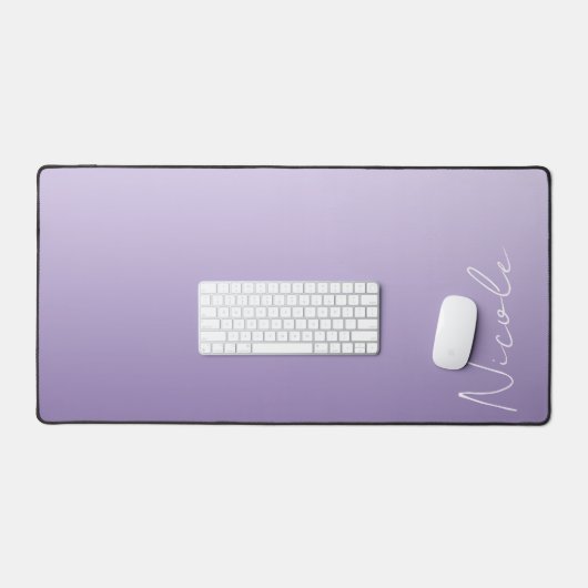Script d'écriture manuscrite à dégradé violet pers (Clavier et souris)
