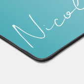 Script d'écriture manuscrite turquoise dégradé per (Coin)
