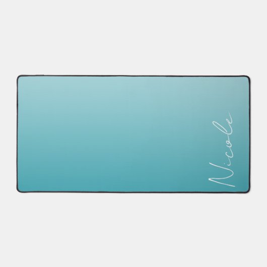 Script d'écriture manuscrite turquoise dégradé per (Recto)