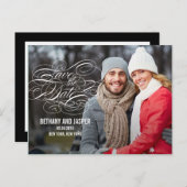 Script Délicat Enregistrer Les Cartes Postales Dat (Devant / Derrière)