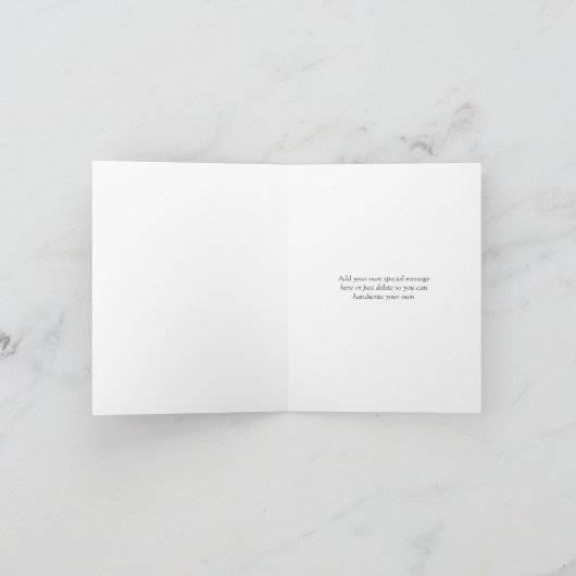 Script Diagonals in goud dank u kaart (Binnen)