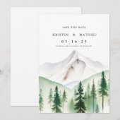 Script Digital Mountain Save The Date (Voorkant / Achterkant)