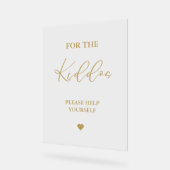 Script Doré Pour les Faveurs de Mariage des Enfant (Angle)