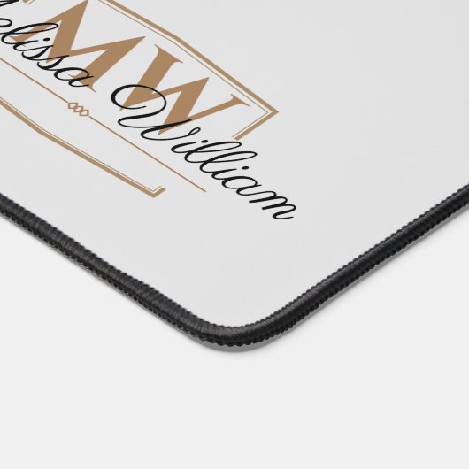 Script du nom du monogramme Silver White Gold (Coin)