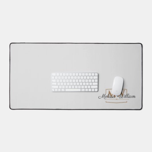 Script du nom du monogramme Silver White Gold (Clavier et souris)