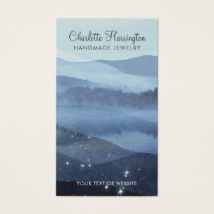 Script Earring Blue Mountain Jewelry Cartes d'affi