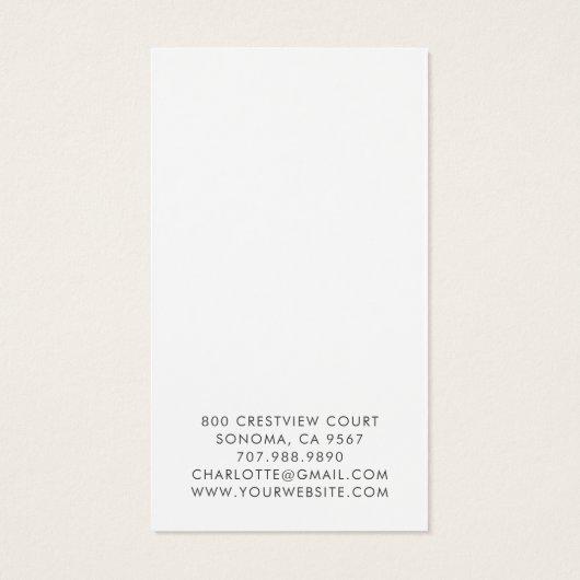 Script Earring Blue Mountains Jewelry Display Card (Dos)