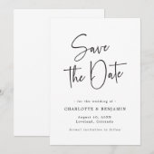 Script Eenvoudig Save the Date (Voorkant / Achterkant)
