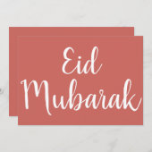 Script Eid Mubarak Eid Kaart (Voorkant / Achterkant)