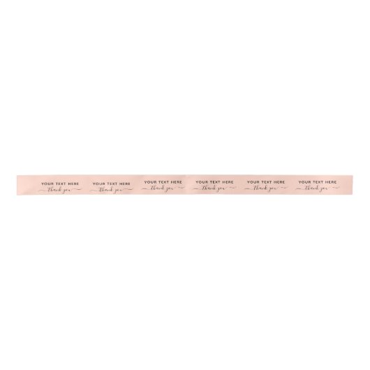 Script Elegant Bedankt Roos Gold Custom Lint (Voorkant)
