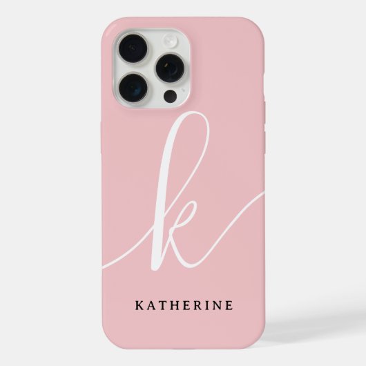 Script élégant Blush Coque-Mate rose (Verso)