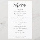 Script élégant budgétaire N'importe quel menu Mari (Devant)