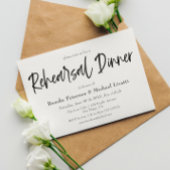 Script Elégant Dîner De Répétition Invitation