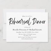 Script Elégant Dîner De Répétition Invitation (Devant)