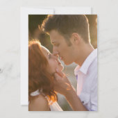 Script élégant du Faire-part de mariage photo mode (Dos)