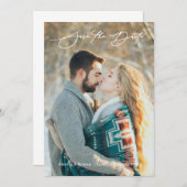 Script élégant, enregistrer la carte de date, fair (Devant / Derrière)