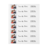 Script élégant | Enregistrer le Étiquette de adres (Feuille)