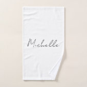 Script élégant et classique Ajouter votre nom (Serviette à main)