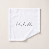 Script élégant et classique Ajouter votre nom (Gant de toilette)