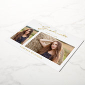 Script élégant et moderne | 2 Faire-part photo Gra (Rotation)