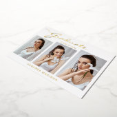 Script élégant et moderne | 3 Faire-part photo Gra (Rotation)